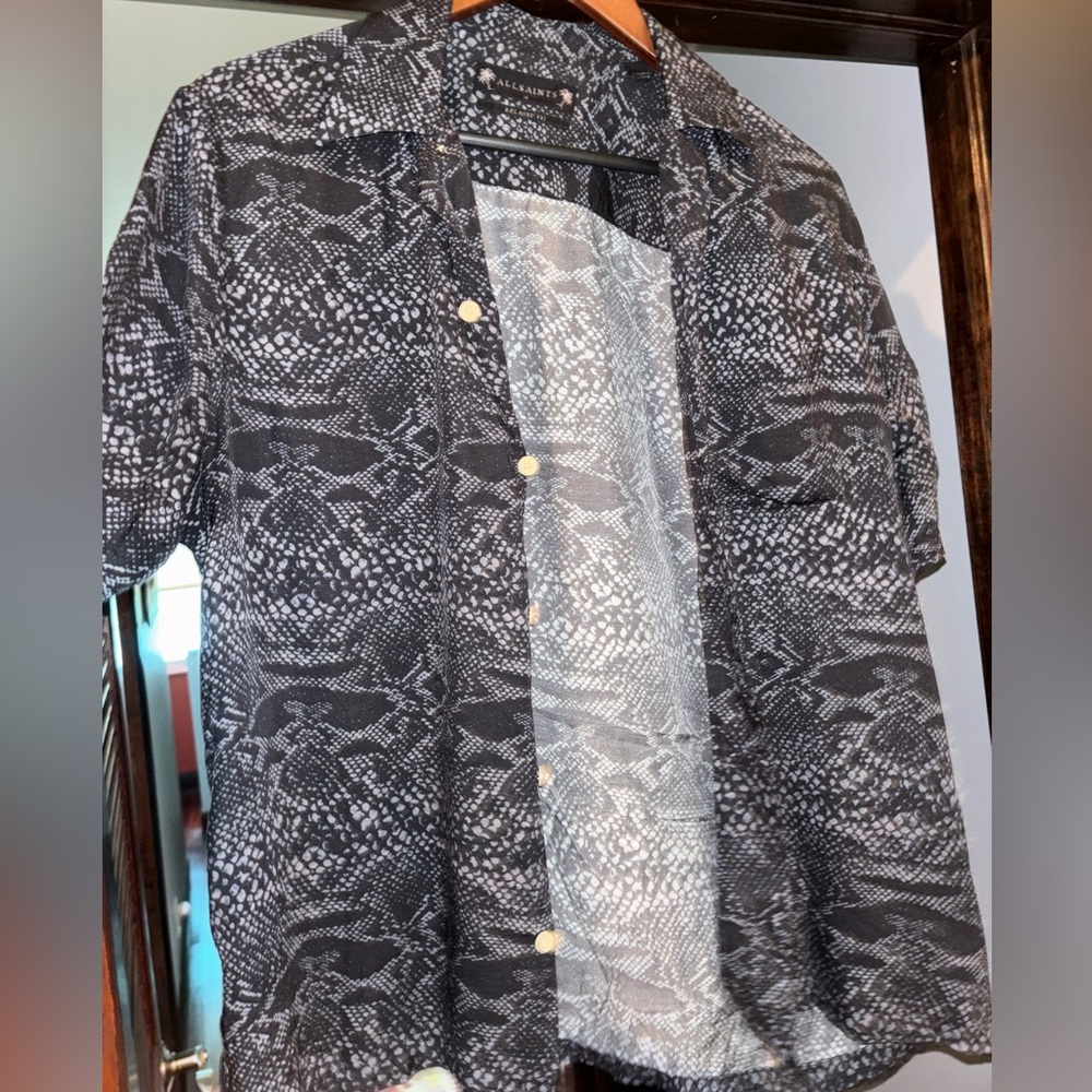 AllSaints relaxed for button down T shirt